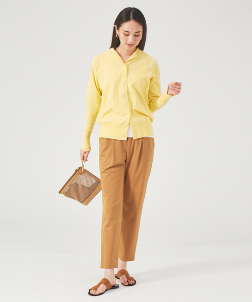 qualite(カリテ)の「3WAYカーデニット(ニット/セーター・レディース・ベージュ/ブルー/イエロー・フリー)」の15枚目の写真