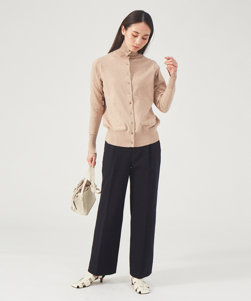 qualite(カリテ)の「3WAYカーデニット(ニット/セーター・レディース・ベージュ/ブルー/イエロー・フリー)」の17枚目の写真