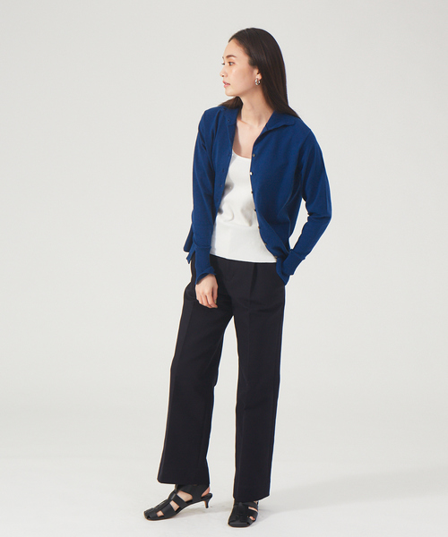 qualite(カリテ)の「3WAYカーデニット(ニット/セーター・レディース・ベージュ/ブルー/イエロー・フリー)」の19枚目の写真