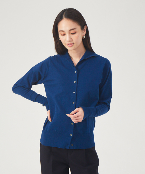 qualite / カリテ 3WAYカーデニット カリテ qualite 3WAYカーデニット （ブルー） - ファッション