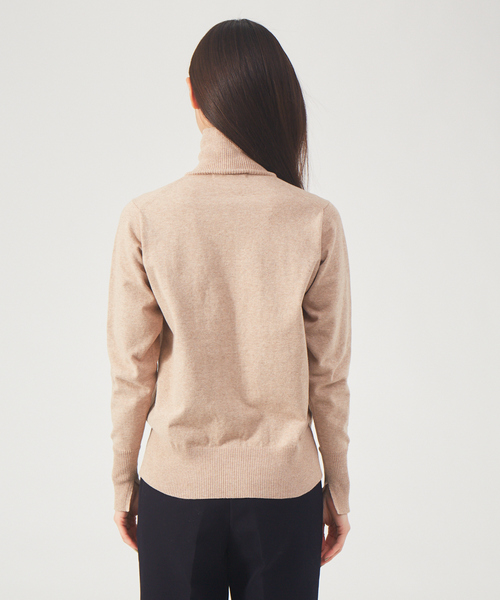 qualite(カリテ)の「3WAYカーデニット(ニット/セーター・レディース・ベージュ/ブルー/イエロー・フリー)」の4枚目の写真