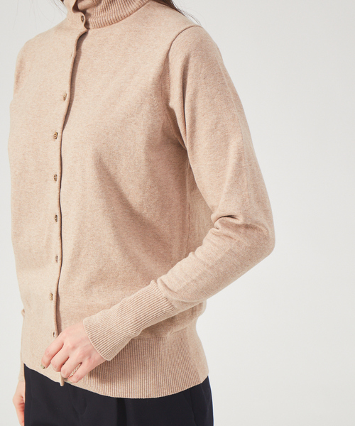 qualite(カリテ)の「3WAYカーデニット(ニット/セーター・レディース・ベージュ/ブルー/イエロー・フリー)」の6枚目の写真