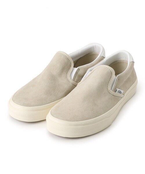 VANS（バンズ）の「◆VANS CLASSIC SLIP-ON 59 PIG SUEDE OATMEAL【ユニセックス】（スニーカー・レディース・ベージュ・45/55/65/85/75/35）」の2枚目の写真
