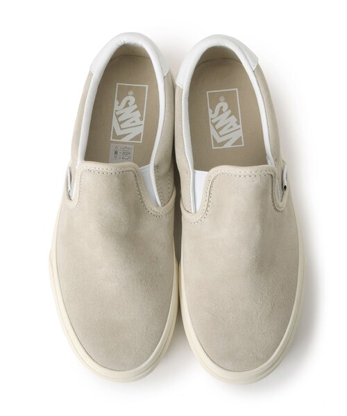 VANS（バンズ）の「◆VANS CLASSIC SLIP-ON 59 PIG SUEDE OATMEAL【ユニセックス】（スニーカー・レディース・ベージュ・45/55/65/85/75/35）」の5枚目の写真