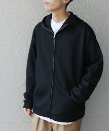 SHIPS any: ワイドシルエット ポンチ ジップアップ パーカー◇