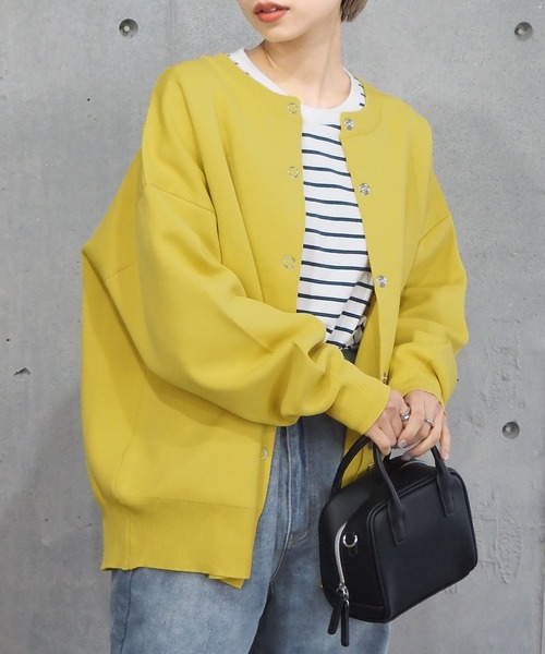 tiptop（ティップトップ）の「[新色登場]アソート前後2wayBIGカーディガン（カーディガン/ボレロ・レディース・アイボリー/ブラック/ブラック系その他/グリーン/グリーン系その他/パープル/イエロー/ピンク/ピンク系その他/グリーン系その他2/ブルー/ブラック系その他2/グリーン系その他3/エンジ/ホワイト系その他/ブラック系その他3/ライトブルー/レッド/ブラック系その他4/ホワイト系その他3/ホワイト系その他2・FREE）」の17枚目の写真