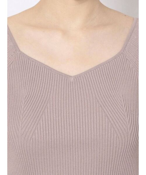 MERCURYDUO（マーキュリーデュオ）の「2WAYフレアスリーブコンパクトニット（ニット/セーター・レディース・ラベンダー/ピンク/オフホワイト/ブラウン・FREE）」の17枚目の写真