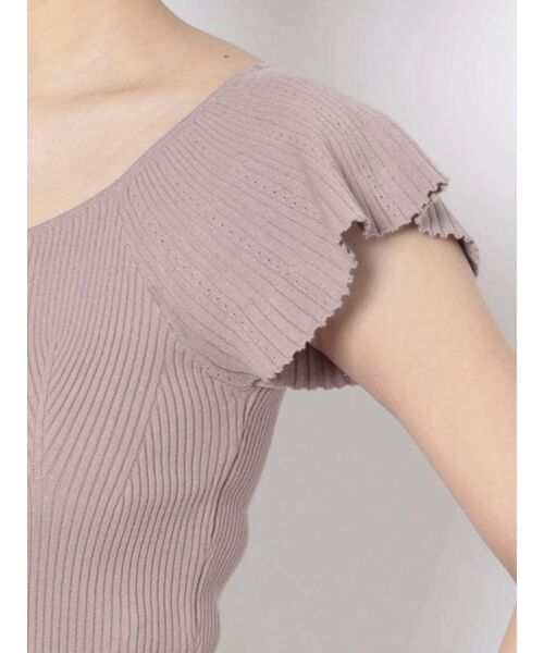 MERCURYDUO（マーキュリーデュオ）の「2WAYフレアスリーブコンパクトニット（ニット/セーター・レディース・ラベンダー/ピンク/オフホワイト/ブラウン・FREE）」の12枚目の写真