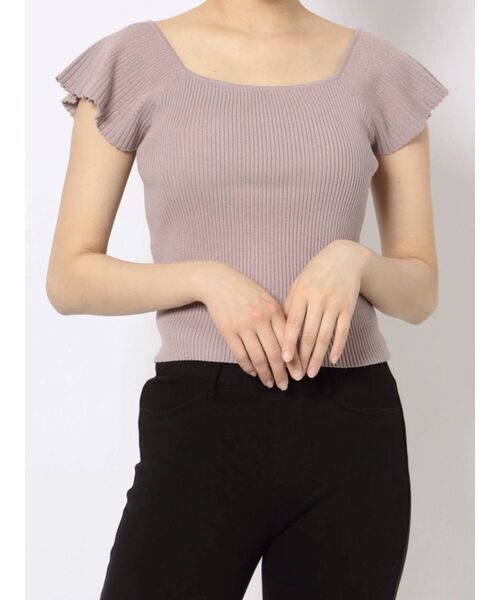 MERCURYDUO（マーキュリーデュオ）の「2WAYフレアスリーブコンパクトニット（ニット/セーター・レディース・ラベンダー/ピンク/オフホワイト/ブラウン・FREE）」の15枚目の写真