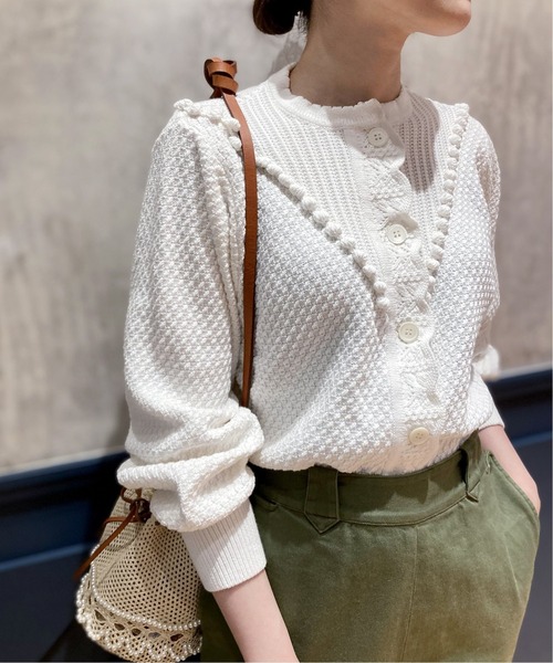 イエナラブークル　AJAポンポンカーディガン IENA LA BOUCLE（イエナラブークル）の「《追加》IENA LA BOUCLE AJA