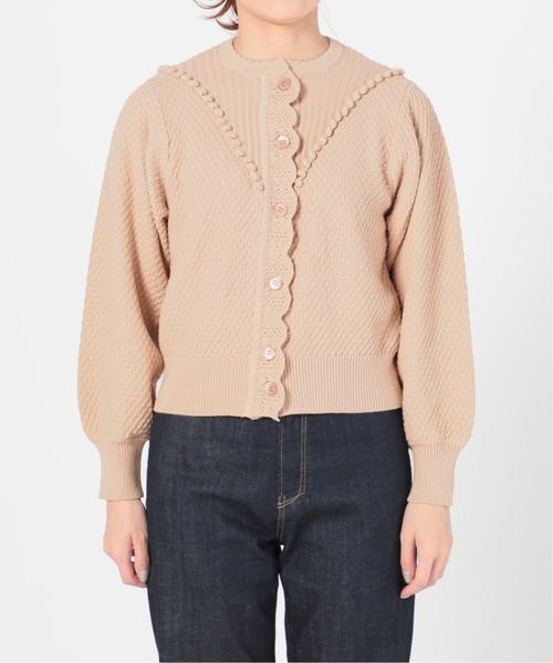IENA LA BOUCLE AJAポンポンカーディガン IENA LA BOUCLE