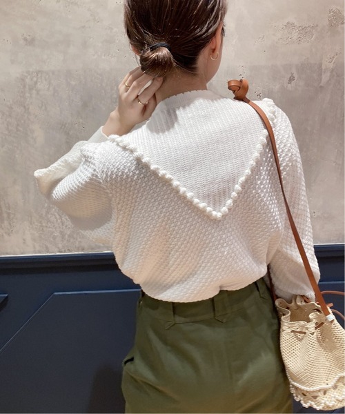 イエナラブークル　AJAポンポンカーディガン IENA LA BOUCLE（イエナラブークル）の「《追加》IENA LA BOUCLE AJA