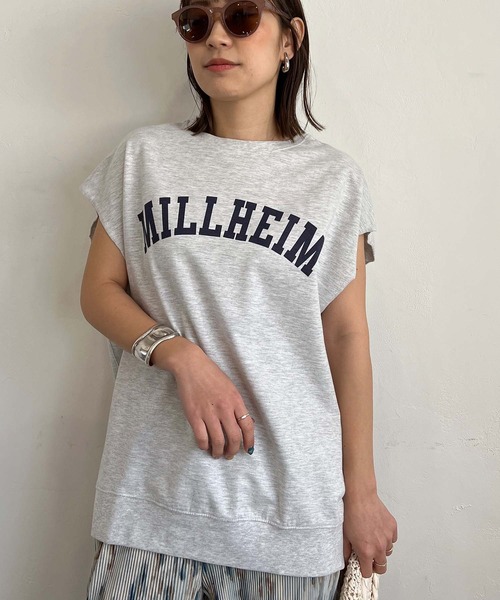PICHI(ピイチ)の「ガレッジロゴフレンチスリーブTee(Tシャツ/カットソー・レディース・スカイブルー/モカ/オートミール/チャコール・M/L)」の14枚目の写真