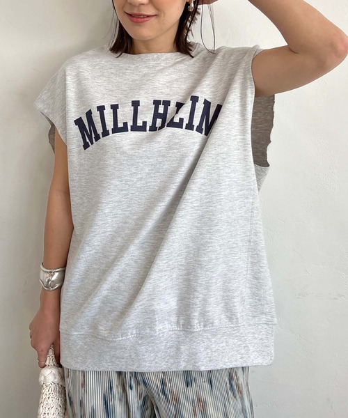 PICHI(ピイチ)の「ガレッジロゴフレンチスリーブTee(Tシャツ/カットソー・レディース・スカイブルー/モカ/オートミール/チャコール・M/L)」の15枚目の写真