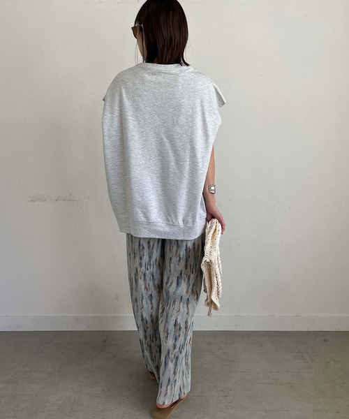 PICHI(ピイチ)の「ガレッジロゴフレンチスリーブTee(Tシャツ/カットソー・レディース・スカイブルー/モカ/オートミール/チャコール・M/L)」の16枚目の写真