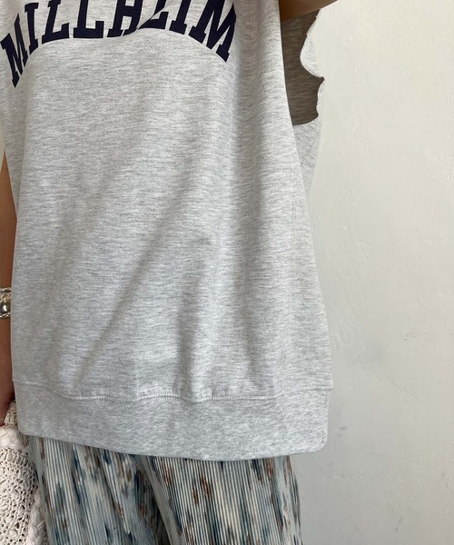 PICHI(ピイチ)の「ガレッジロゴフレンチスリーブTee(Tシャツ/カットソー・レディース・スカイブルー/モカ/オートミール/チャコール・M/L)」の18枚目の写真