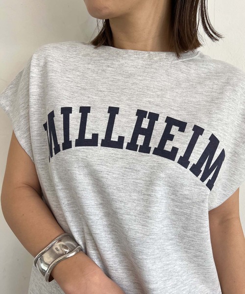 PICHI(ピイチ)の「ガレッジロゴフレンチスリーブTee(Tシャツ/カットソー・レディース・スカイブルー/モカ/オートミール/チャコール・M/L)」の19枚目の写真