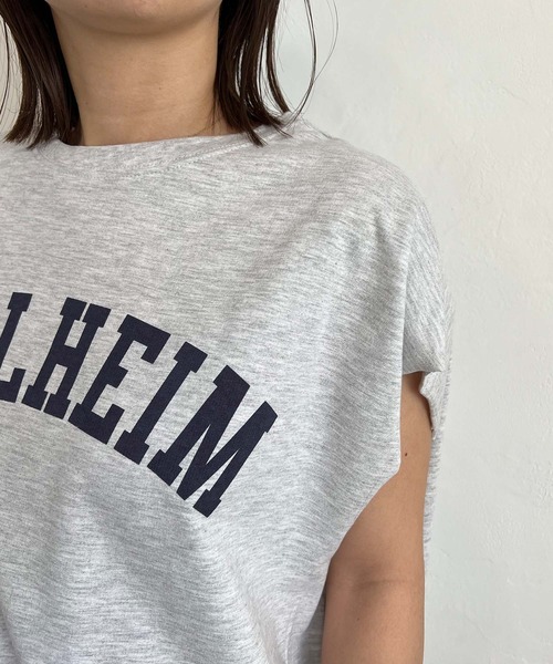 PICHI(ピイチ)の「ガレッジロゴフレンチスリーブTee(Tシャツ/カットソー・レディース・スカイブルー/モカ/オートミール/チャコール・M/L)」の20枚目の写真