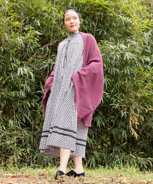 チャイハネ(チャイハネ)の「【チャイハネ】タビノWAYストール(ストール/ショール・レディース・ホワイト/ブラック/ベージュ/パープル/ブラウン/ブルー・FREE)」の20枚目の写真