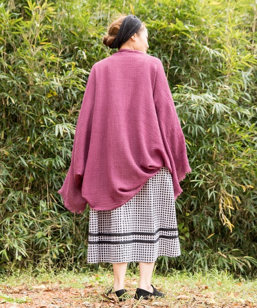 チャイハネ(チャイハネ)の「【チャイハネ】タビノWAYストール(ストール/ショール・レディース・ホワイト/ブラック/ベージュ/パープル/ブラウン/ブルー・FREE)」の19枚目の写真