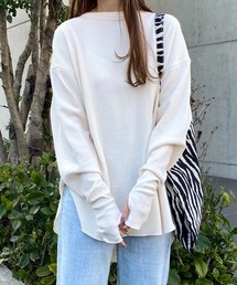 andme | ワッフル長袖サムホールサーマルTシャツ トップス(Tシャツ/カットソー)