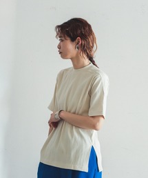 FIL DE FER | ランダムテレコ　半袖カットソー(Tシャツ/カットソー)