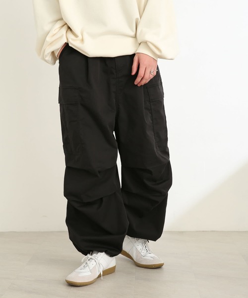 SENSE OF PLACE by URBAN RESEARCH(センスオブプレイスバイアーバンリサーチ)の「ワイドカーゴパンツ(カーゴパンツ・メンズ・ブラック/カーキ・MEDIUM/LARGE)」の7枚目の写真