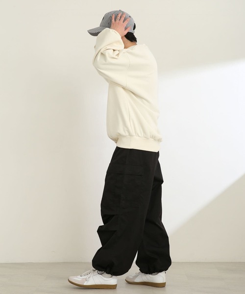 SENSE OF PLACE by URBAN RESEARCH(センスオブプレイスバイアーバンリサーチ)の「ワイドカーゴパンツ(カーゴパンツ・メンズ・ブラック/カーキ・MEDIUM/LARGE)」の11枚目の写真