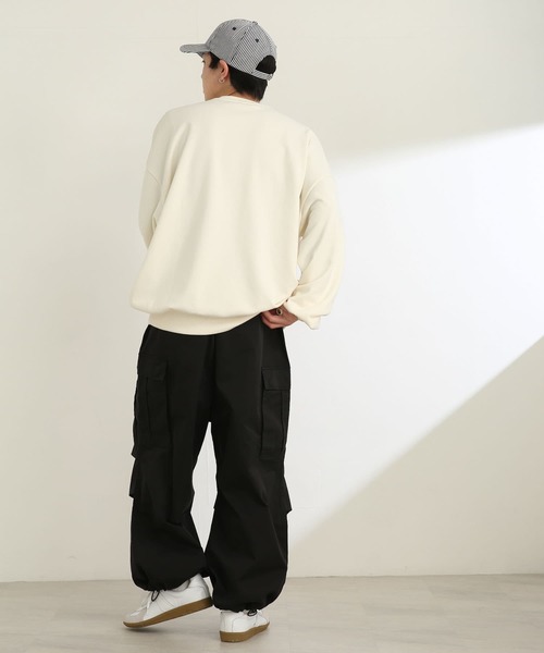 SENSE OF PLACE by URBAN RESEARCH(センスオブプレイスバイアーバンリサーチ)の「ワイドカーゴパンツ(カーゴパンツ・メンズ・ブラック/カーキ・MEDIUM/LARGE)」の12枚目の写真