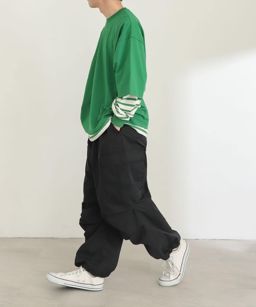 SENSE OF PLACE by URBAN RESEARCH(センスオブプレイスバイアーバンリサーチ)の「ワイドカーゴパンツ(カーゴパンツ・メンズ・ブラック/カーキ・MEDIUM/LARGE)」の16枚目の写真