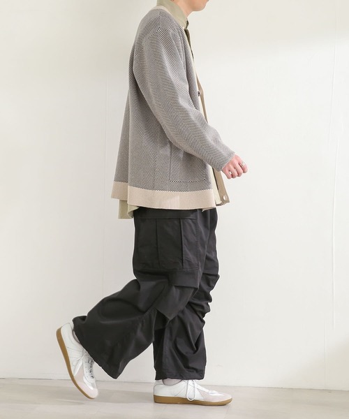 SENSE OF PLACE by URBAN RESEARCH(センスオブプレイスバイアーバンリサーチ)の「ワイドカーゴパンツ(カーゴパンツ・メンズ・ブラック/カーキ・MEDIUM/LARGE)」の19枚目の写真