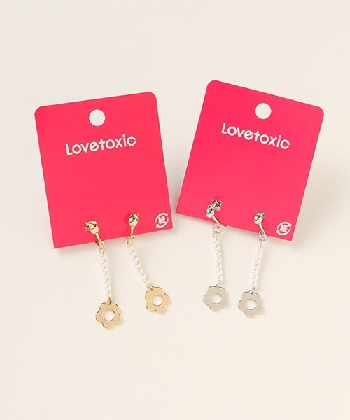 LOVETOXIC(ラブトキシック)の「パールフラワーイヤリング(イヤリング・キッズ・シルバー/ゴールド・FREE)」の7枚目の写真