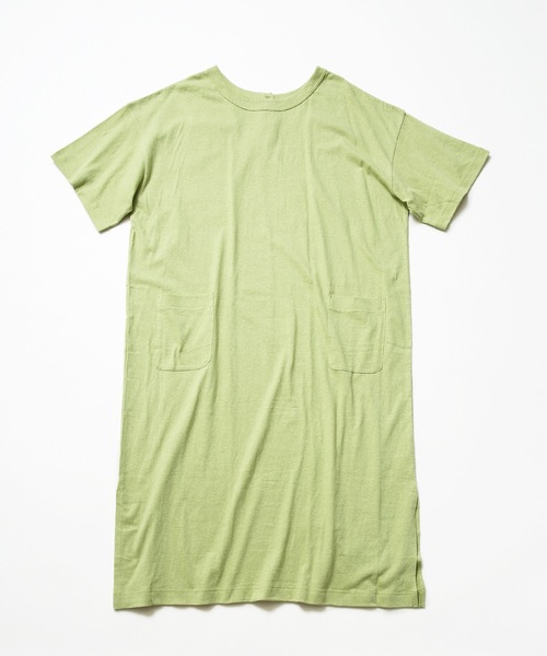 HANES（ヘインズ）の「【HANES/ヘインズ】UNDIES　リサイクルコットン2WAYネックワンピース　HW1-V305（ワンピース・レディース・ブラック/グリーン/ホワイト・FREE）」の3枚目の写真