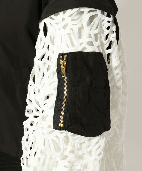 Risley（リズレー）の「【別注】Risley/リズレー/レースフレアーブルゾン（ブルゾン・レディース・ブラック/カーキ・FREE）」の20枚目の写真