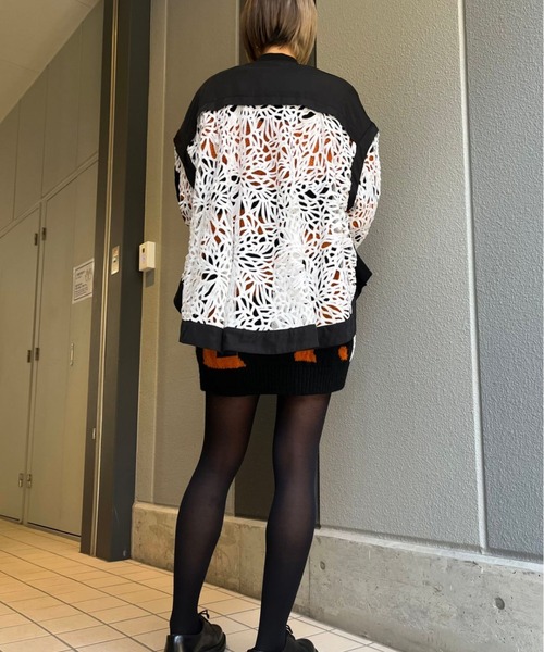 Risley（リズレー）の「【別注】Risley/リズレー/レースフレアーブルゾン（ブルゾン・レディース・ブラック/カーキ・FREE）」の17枚目の写真