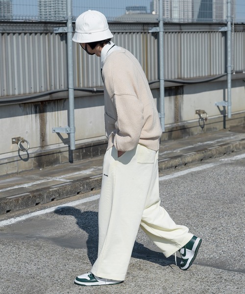 Perushu（ペルーシュ）の「スウェットワイドパンツ（その他パンツ・メンズ・オレンジ/アイボリー/グリーン/レッド/ブラック/ライトグレー・SMALL/LARGE/MEDIUM）」の11枚目の写真