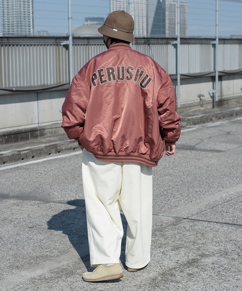 Perushu（ペルーシュ）の「スウェットワイドパンツ（その他パンツ・メンズ・オレンジ/アイボリー/グリーン/レッド/ブラック/ライトグレー・SMALL/LARGE/MEDIUM）」の12枚目の写真