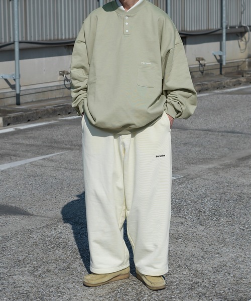 Perushu（ペルーシュ）の「スウェットワイドパンツ（その他パンツ・メンズ・オレンジ/アイボリー/グリーン/レッド/ブラック/ライトグレー・SMALL/LARGE/MEDIUM）」の9枚目の写真