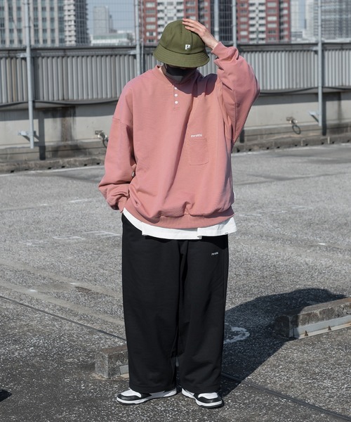 Perushu（ペルーシュ）の「スウェットワイドパンツ（その他パンツ・メンズ・オレンジ/アイボリー/グリーン/レッド/ブラック/ライトグレー・SMALL/LARGE/MEDIUM）」の17枚目の写真