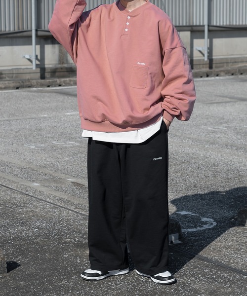 Perushu（ペルーシュ）の「スウェットワイドパンツ（その他パンツ・メンズ・オレンジ/アイボリー/グリーン/レッド/ブラック/ライトグレー・SMALL/LARGE/MEDIUM）」の18枚目の写真