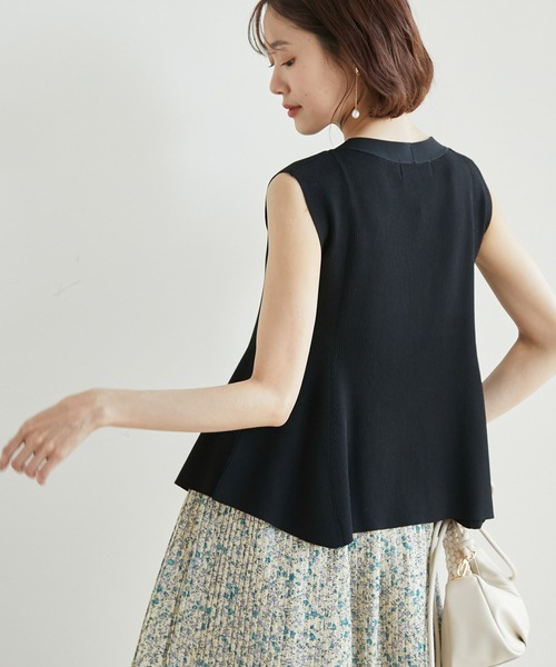 ROPE' PICNIC(ロペピクニック)の「Beauty knit/ペプラムニットプルオーバー(ニット/セーター・レディース・ブラック/ベージュ/ボルドー・38)」の12枚目の写真