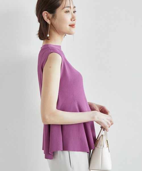 ROPE' PICNIC(ロペピクニック)の「Beauty knit/ペプラムニットプルオーバー(ニット/セーター・レディース・ブラック/ベージュ/ボルドー・38)」の17枚目の写真