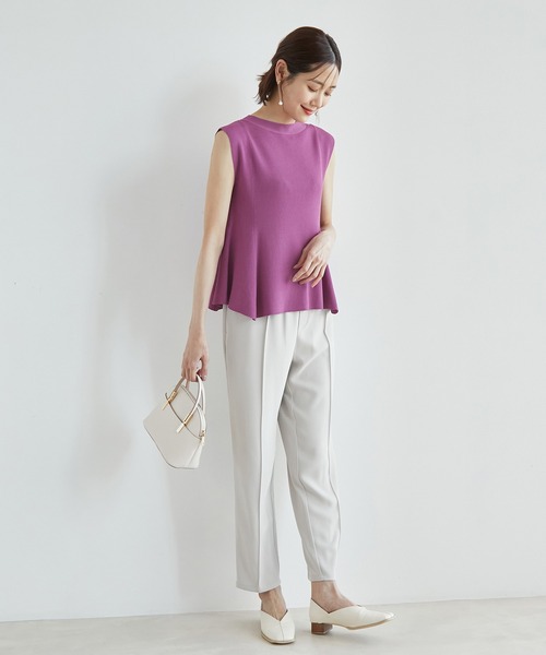 ROPE' PICNIC(ロペピクニック)の「Beauty knit/ペプラムニットプルオーバー(ニット/セーター・レディース・ブラック/ベージュ/ボルドー・38)」の5枚目の写真