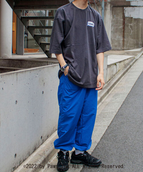 GLOSTER（グロスター）の「【GARFIELD/ガーフィールド】別注 ガーフィールドTシャツ VINTAGE DYEING（Tシャツ/カットソー・メンズ・オフホワイト/グリーン/スミクロ・MEDIUM/LARGE）」の9枚目の写真