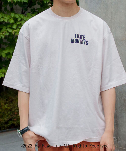 GLOSTER（グロスター）の「【GARFIELD/ガーフィールド】別注 ガーフィールドTシャツ VINTAGE DYEING（Tシャツ/カットソー・メンズ・オフホワイト/グリーン/スミクロ・MEDIUM/LARGE）」の12枚目の写真