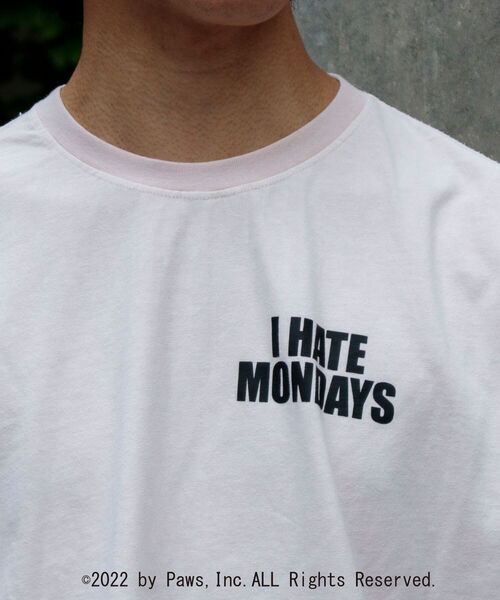 GLOSTER（グロスター）の「【GARFIELD/ガーフィールド】別注 ガーフィールドTシャツ VINTAGE DYEING（Tシャツ/カットソー・メンズ・オフホワイト/グリーン/スミクロ・MEDIUM/LARGE）」の13枚目の写真