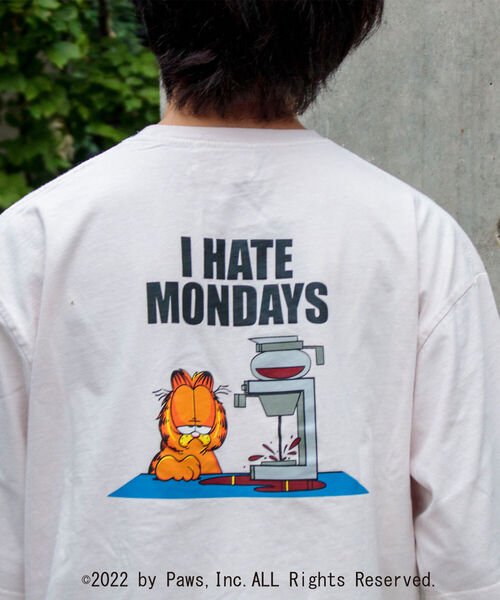 GLOSTER（グロスター）の「【GARFIELD/ガーフィールド】別注 ガーフィールドTシャツ VINTAGE DYEING（Tシャツ/カットソー・メンズ・オフホワイト/グリーン/スミクロ・MEDIUM/LARGE）」の16枚目の写真