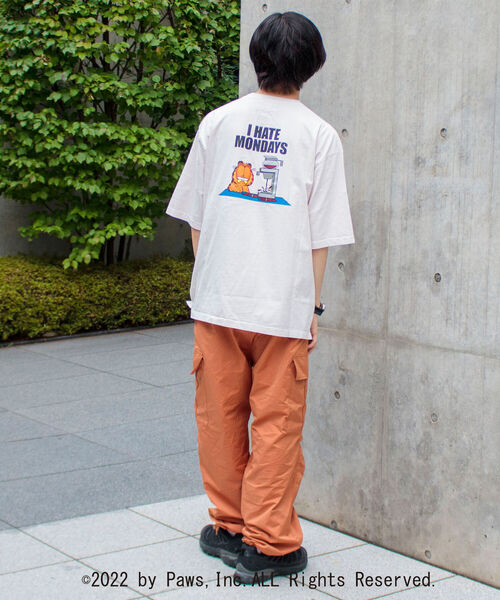 GLOSTER（グロスター）の「【GARFIELD/ガーフィールド】別注 ガーフィールドTシャツ VINTAGE DYEING（Tシャツ/カットソー・メンズ・オフホワイト/グリーン/スミクロ・MEDIUM/LARGE）」の19枚目の写真