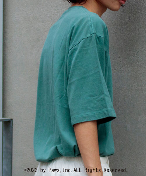 GLOSTER（グロスター）の「【GARFIELD/ガーフィールド】別注 ガーフィールドTシャツ VINTAGE DYEING（Tシャツ/カットソー・メンズ・オフホワイト/グリーン/スミクロ・MEDIUM/LARGE）」の22枚目の写真