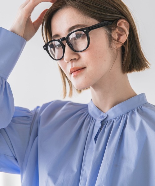 A part by(アパートバイ)の「【UVカット/曇り止め付】フレームメガネ(メガネ・レディース・ブラック/GOLD /ホワイト系その他2/ベージュ/ブラウン/シルバー・FREE)」の18枚目の写真